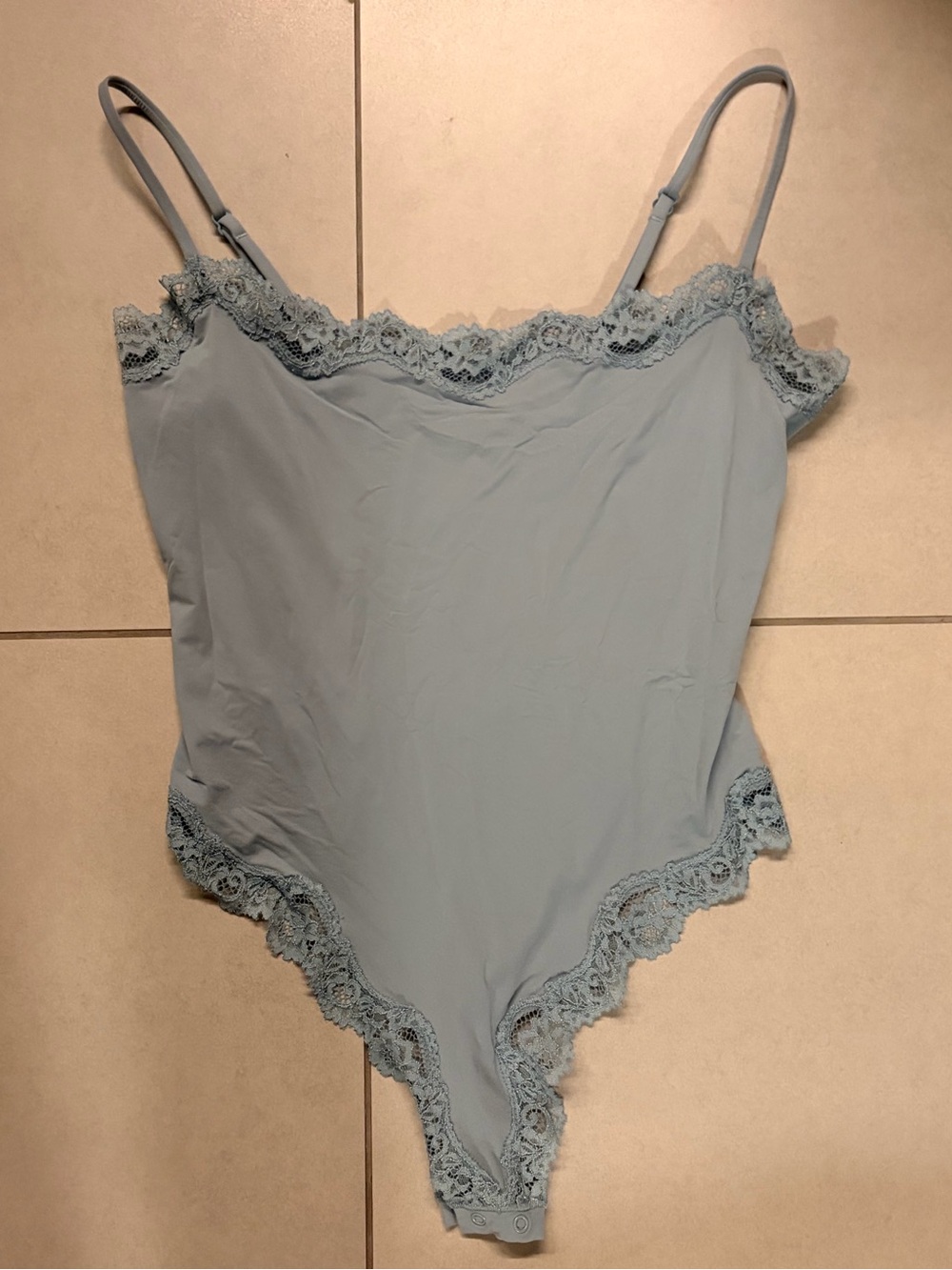 SKIMS Lace Trim Bodysuit Camisole